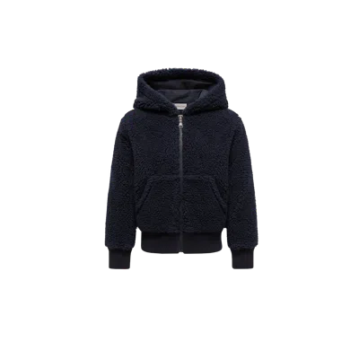 Moncler Kids' Sweat À Capuche Zippé En Teddy