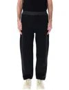 Moncler Embroidered Logo Jogging Trousers In Black
