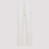 Moncler Straight Leg Sweat Trousers Side Pockets In White