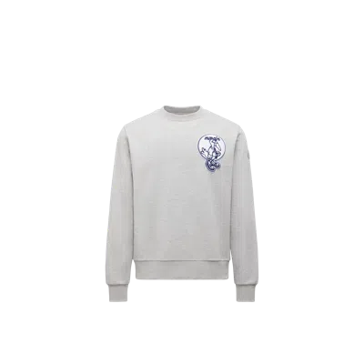 MONCLER SWEAT EN COTON À EMPIÈCEMENT MASCOTTE