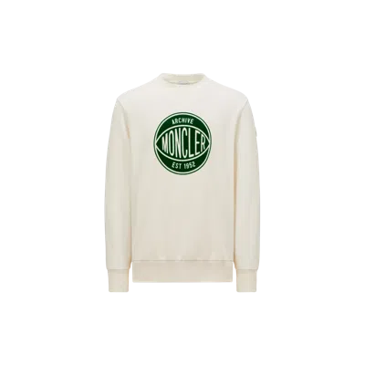 Moncler Sweat En Coton À Logo Ballon De Basket In White