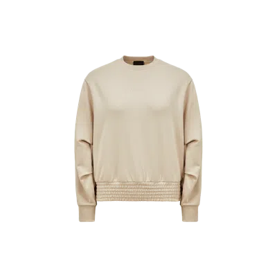 MONCLER SWEAT EN COTON À MANCHES PLISSÉES
