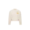 Moncler Embroidered Cotton Sweatshirt In White