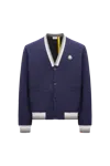 Moncler Sweat En Coton Matelassé X Mercedes-benz By Nigo In Blue