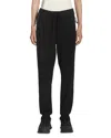 Moncler Satin Track Pants Black In Black