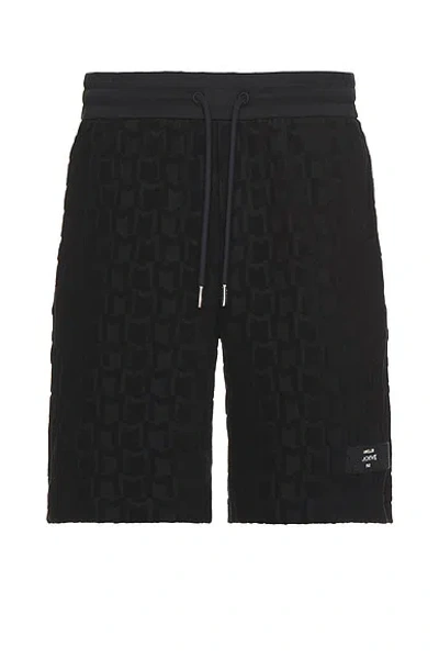 Moncler Sweat Short In Dark Navy Blue