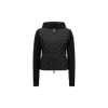 Moncler Diagonal-quilted Sweatshirt In Black
