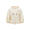 Moncler Sweat Zippé En Coton In Blanc