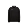 Moncler X Frgmt Zip-up Cotton Sweatshirt Black In Black
