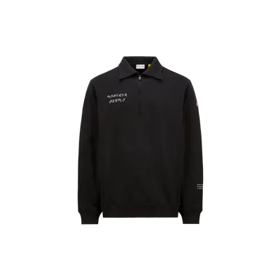 Moncler X Frgmt Zip-up Cotton Sweatshirt Black