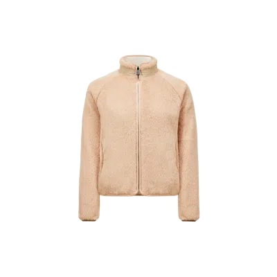 Moncler Reversible Polartec Zip-up Sweatshirt Pink