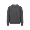 Moncler Wool Cashmere Pocket Sweater In Gray