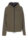 Moncler Grenoble Logo Down Jacket In Green