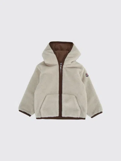 Moncler Babies'  Sweater Kids Color Beige In Gray