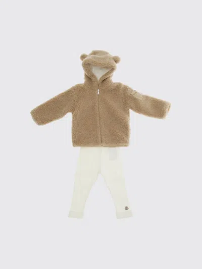 Moncler Babies'  Sweater Kids Color Camel In Brown