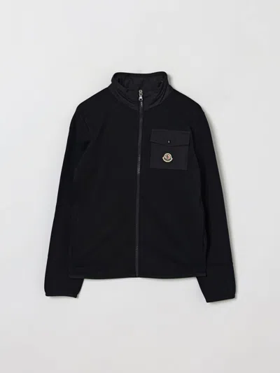 Moncler Sweater Kids Color Navy In Black