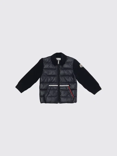 Moncler Babies'  Sweater Kids Color Navy In Blue
