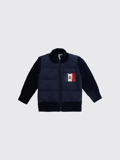 Moncler Babies'  Sweater Kids Color Navy In Blue