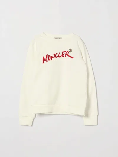 Moncler Sweater Kids Color Yellow Cream In Neutral