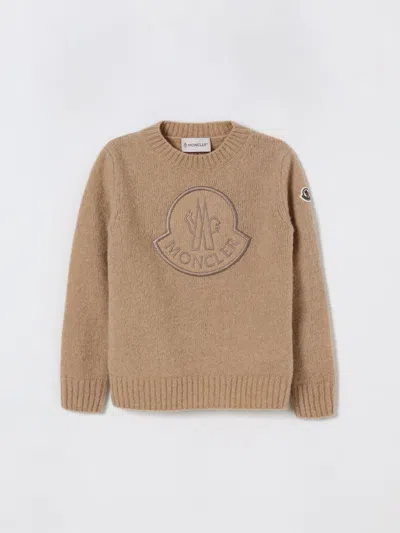 Moncler Kids' Maglia  Bambino Colore Beige In Sand