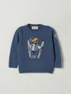 Moncler Sweater  Kids Color Gnawed Blue In Blue