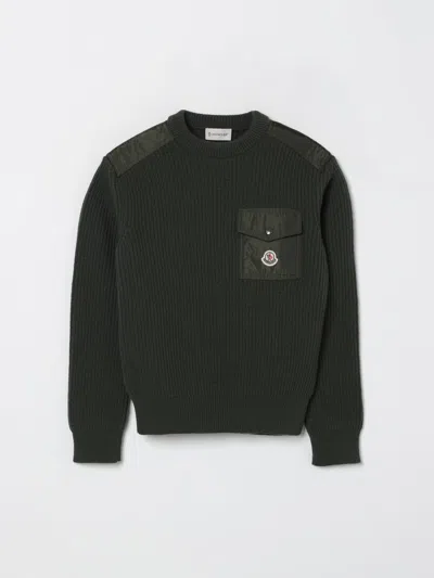 Moncler Sweater  Kids Color Green