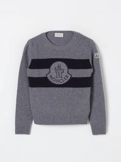 Moncler Sweater  Kids Color Grey In Gray