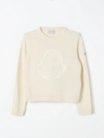 Moncler Sweater  Kids Color Natural In Brown