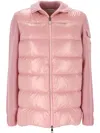 Moncler Puffer Front Down Wool Jacket In Multicolor