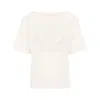 Moncler Logo-appliqué T-shirt In Beige