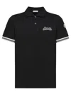 Moncler Black Archivio Ss Polo In Black