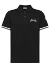 Moncler Black Archivio Ss Polo In Black