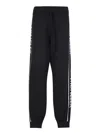 Moncler Wool Tricot Sweatpants In Black