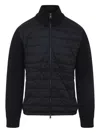 Moncler Padded Zip-up Cardigan Clothing In Black