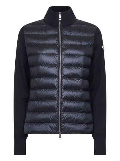 MONCLER MONCLER SWEATERS BLUE