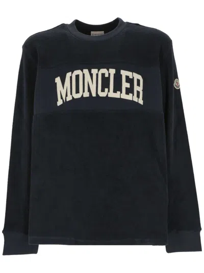 Moncler Sweaters In Blue