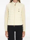 Moncler Virgin Wool Cashmere Blend Knit Cardigan In Animal Print