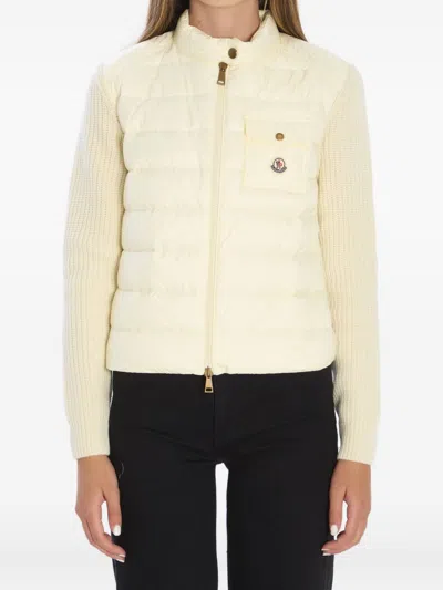 MONCLER SWEATERS LIGHT AND NATURAL