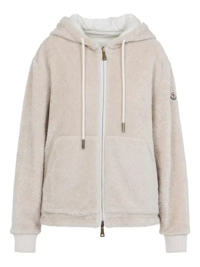 MONCLER SWEATERS LIGHT AND NATURAL