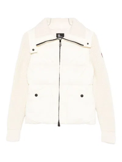 Moncler Sweaters Light And Natural In White