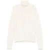 Moncler Wool Turtleneck Sweater In White