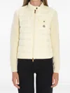Moncler Virgin Wool Cashmere Blend Knit Cardigan In Animal Print