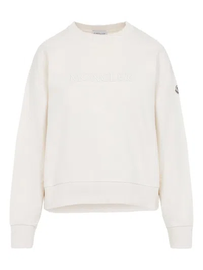 Moncler Sweaters In White