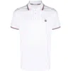 Moncler Short Sleeves Polo Clothing In White