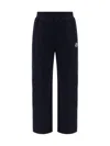 Moncler Logo Patch Sweatpants Black In 778