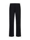 Moncler High-waisted Flared Trousers In 999
