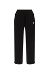 Moncler Logo Patch Sweatpants Black In Black
