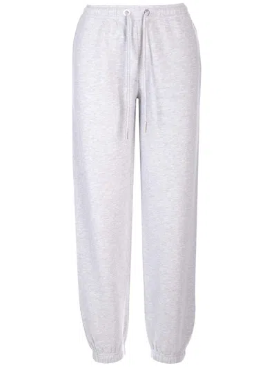 Moncler Sweatpants With Crystal Patch In Grey