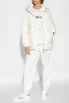 Moncler Sweatpants With Logo Patch In White