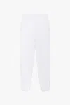 Moncler Cotton Jersey Logo Sweatpants In White